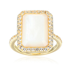 Mother of Pearl Silver Ring