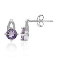 Amethyst Silver Earrings