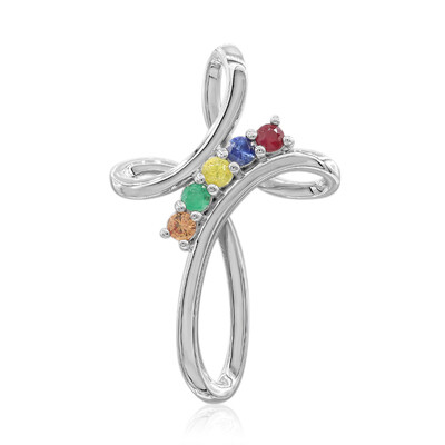 Ruby Silver Pendant