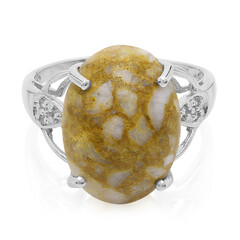 Dinosaur Bone Silver Ring