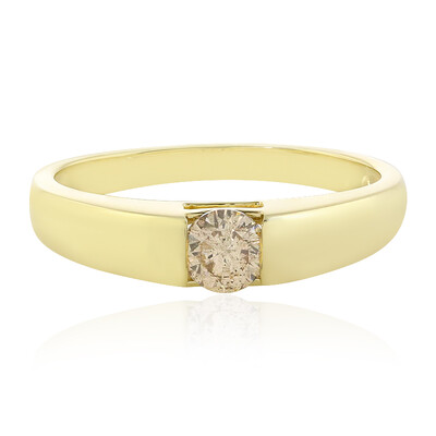 9K I2 Brown Diamond Gold Ring