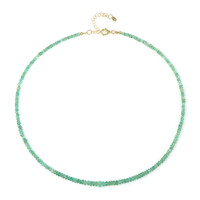 Zambian Emerald Silver Necklace