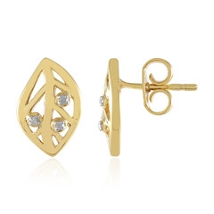 I2 (I) Diamond Silver Earrings