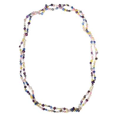 Freshwater pearl Silver Necklace (TPC)