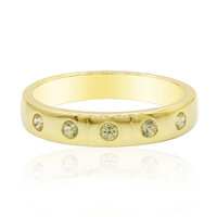 Yellow Sapphire Silver Ring
