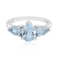 Sky Blue Topaz Silver Ring
