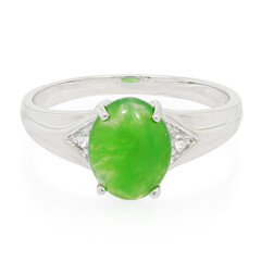 Imperial Chrysoprase Silver Ring