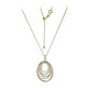 Zircon Silver Necklace(Adela Silber)
