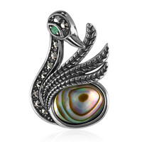 Abalone Shell Silver Pendant