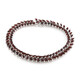 Mozambique Garnet Silver Bracelet