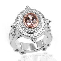 Morganite Silver Ring (Dallas Prince Designs)