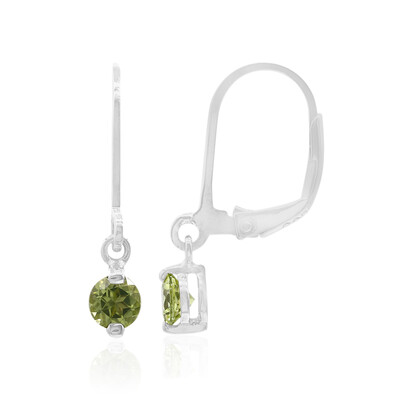 Peridot Silver Earrings