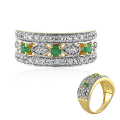 Socoto Emerald Silver Ring
