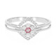Padparadscha Sapphire Silver Ring
