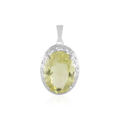 Lemon Quartz Silver Pendant