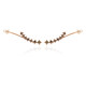 9K SI1 Argyle Rose De France Diamond Gold Earrings (Annette)
