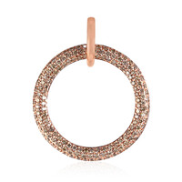 14K SI1 Argyle Rose De France Diamond Gold Pendant