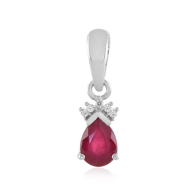 Madagascar Ruby Silver Pendant