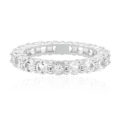 White Topaz Silver Ring