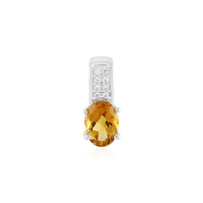 Citrine Silver Pendant