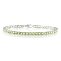 Peridot Silver Bracelet