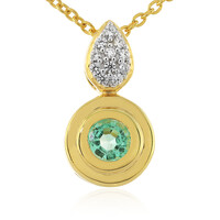 Colombian Emerald Silver Necklace