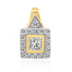 9K SI1 (G) Diamond Gold Pendant (Annette)