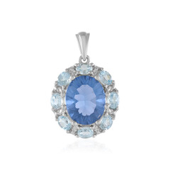 Colour Change Fluorite Silver Pendant
