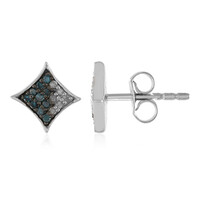 I3 (J) Diamond Silver Earrings