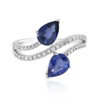 18K Ceylon Blue Sapphire Gold Ring