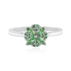 Tanzanian Tsavorite Silver Ring