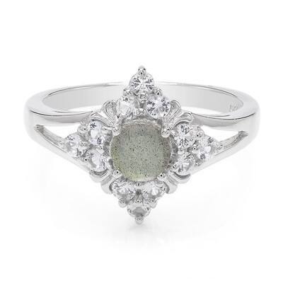 Romanian Spectrolite Silver Ring