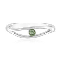 Chrome Apatite Silver Ring