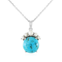 Kingman Turquoise Silver Necklace