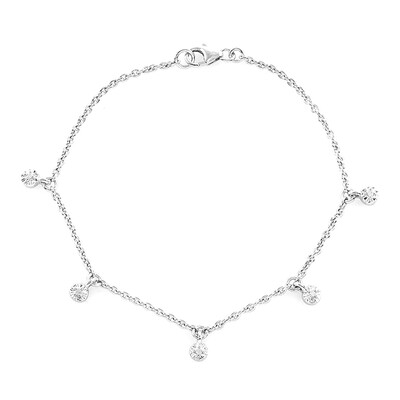 I2 (I) Diamond Silver Bracelet