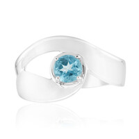 Blue Apatite Silver Ring (Pallanova)