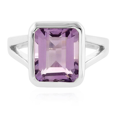 Rose de France Amethyst Silver Ring