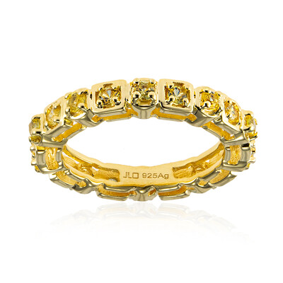 Yellow Sapphire Silver Ring
