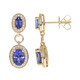 18K AAA Tanzanite Gold Earrings (CIRARI)