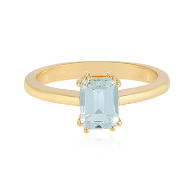 Aquamarine Silver Ring