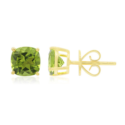 9K Peridot Gold Earrings