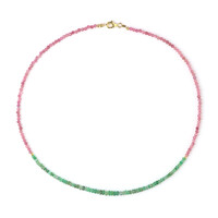 Nigerian Pink Tourmaline Silver Necklace