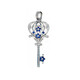 14K Blue Sapphire Gold Pendant (Dallas Prince Designs)
