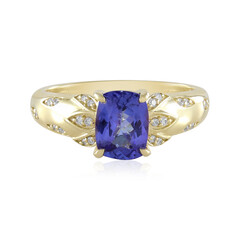 9K AAA Tanzanite Gold Ring (de Melo)