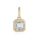 White Topaz Silver Pendant