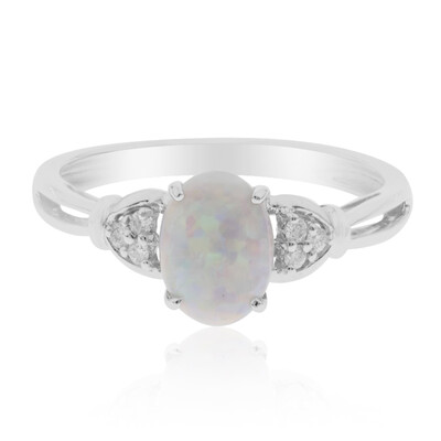 10K Australian Opal Gold Ring