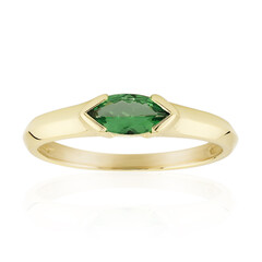 9K AAA Kenya Tsavorite Gold Ring
