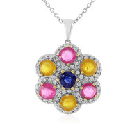 Madagascar Blue Sapphire Silver Necklace