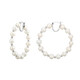 White Freshwater Pearl Silver Earrings