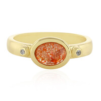 Sunstone Silver Ring